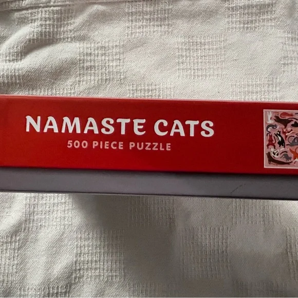 Namaste Cat Yoga Pilates 500 Piece Puzzle with All Pieces - Picture 4 of 5